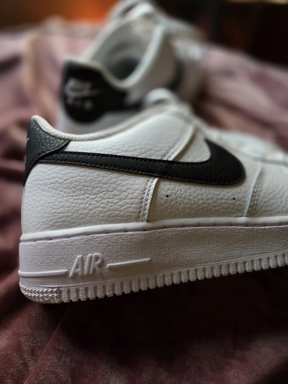 New!!! Nike Air Force 1 Low White Black - Youth 7 New (8.5 Womens)
